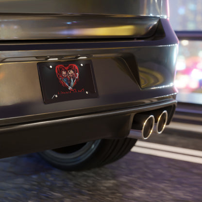Wanna Play Heart with Horror Dolls Vanity Plate Chucky