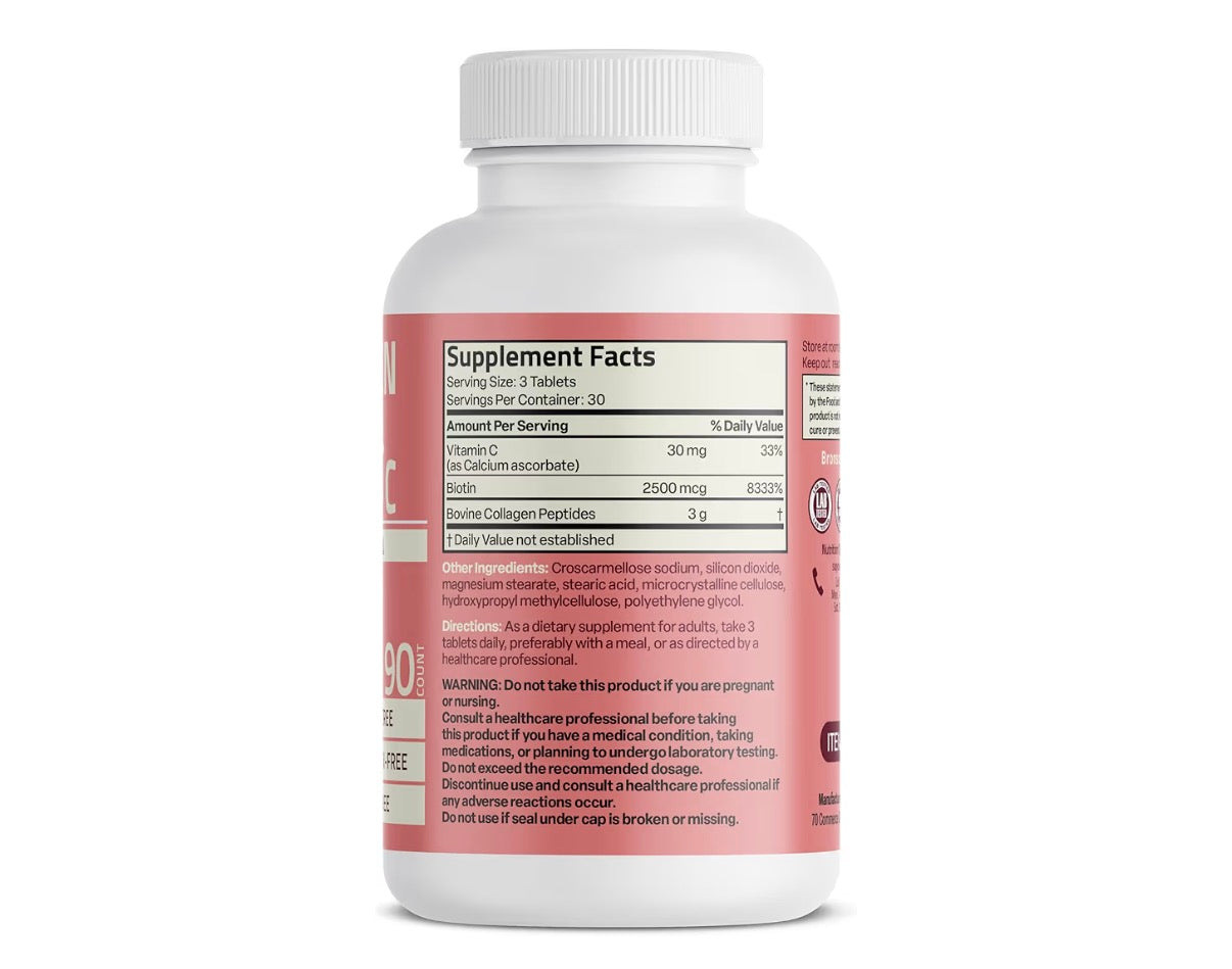 Bronson Collagen Biotin & Vitamin C 3-in-1 Formula