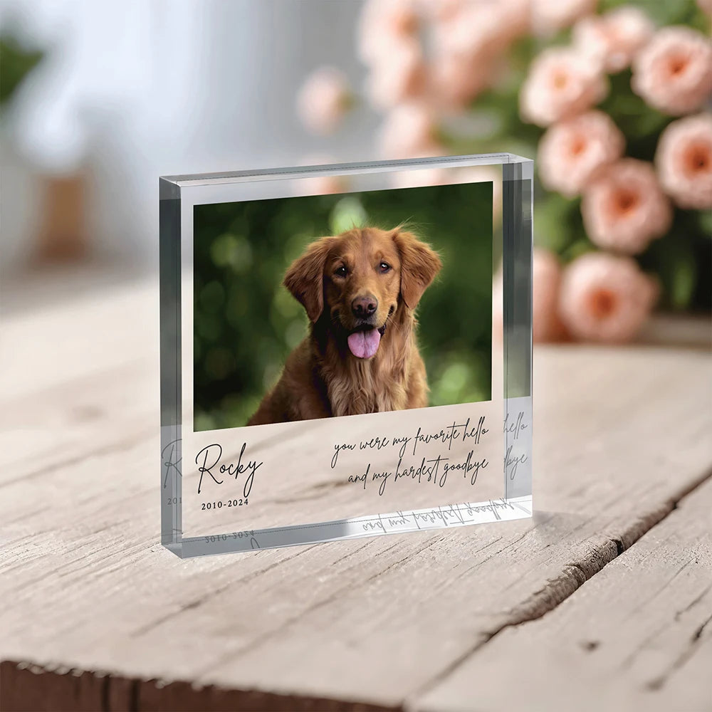 Custom Pet Memorial – Honor your beloved companion with a keepsake that keeps them close forever.