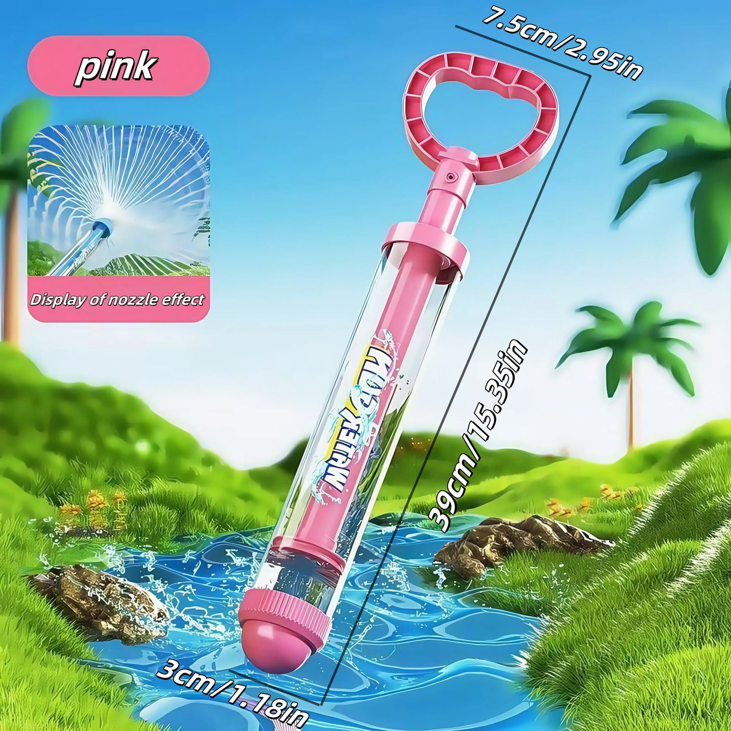 Kids Fireworks Water Gun – Pull & Spray Summer Fun Blast